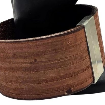 Plain Flat Leather Bracelet - Style 316