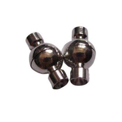 Zamak Magnetic Clasp: MGL17 4mm (Antique Silver)