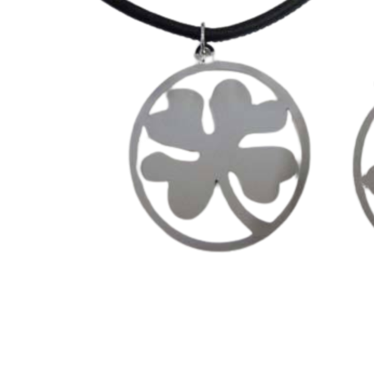 Stainless Steel Pendant: SSP-554 35mm (Steel) Clover