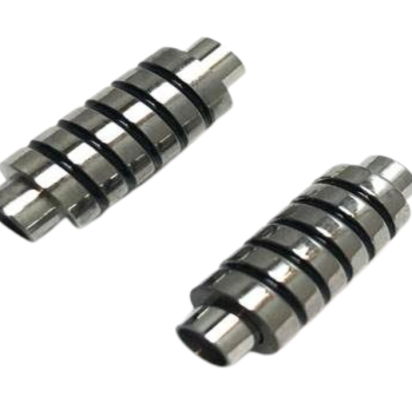 Stainless Steel Magnetic Clasp: MGST-171 4mm (Steel+Black)