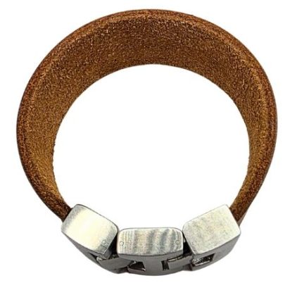 Plain Flat Leather Bracelet - Style 312