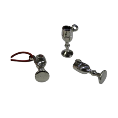 Zamak charms CA-4746 glass of wine