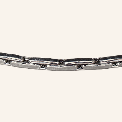 Square Boston Chain Bracelet - Silver - 1.5mm - Item 985
