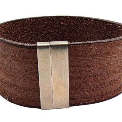 Plain Flat Leather Bracelet - Style 316