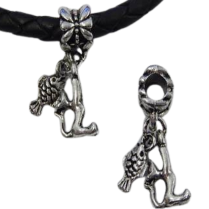 Zamak part - CA-4851-Cat and fish