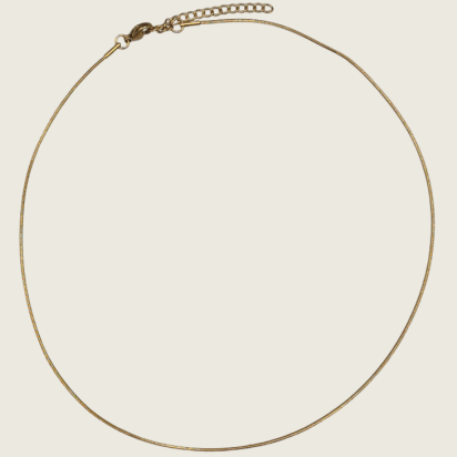 Soft Snake Chain Necklace - Gold - 1mm - Item 50