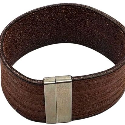 Plain Flat Leather Bracelet - Style 316