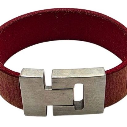 Plain Flat Leather Bracelet - Style 285