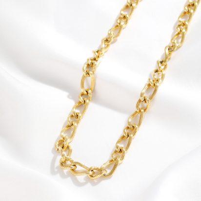 Gold Plated Stainless Steel Necklace - 501