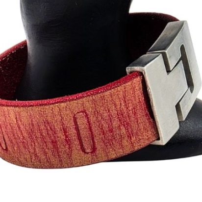 Plain Flat Leather Bracelet - Style 285