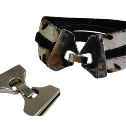 Zamak Snap Lock Clasp: MGL-184 20*2mm (Steel)