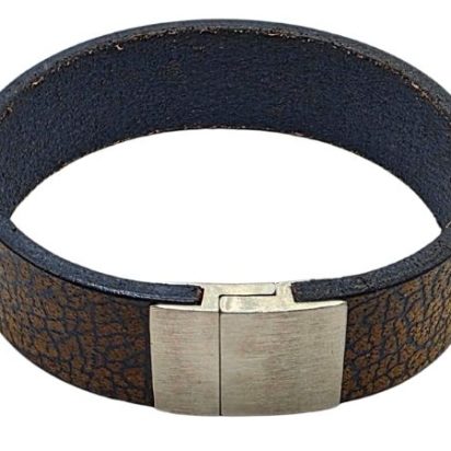 Plain Flat Leather Bracelet - Style 319