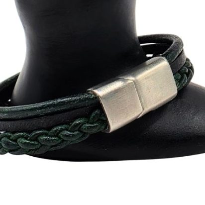 Combination Leather Bracelet - Style 216