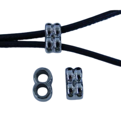 Stainless steel part for round leather: SSP-233 3MM (Steel)