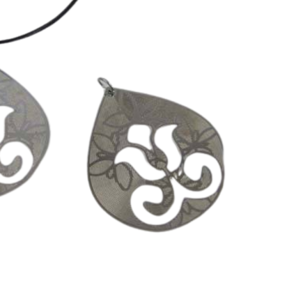 Stainless Steel Pendant: SSP-579 38x43mm (Steel)