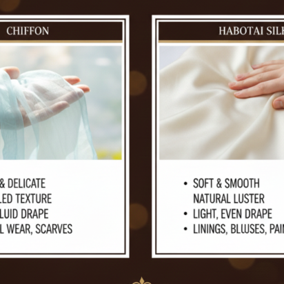 Wat is het Verschil tussen Chiffon en Habotai Zijde?