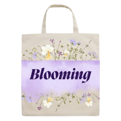 Cotton Tote Bag - blooming