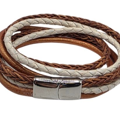 Combination Leather Bracelet - Style 240