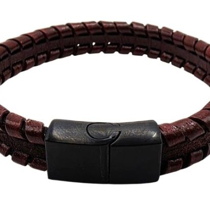Bruges Braided Leather Bracelet - Style 254