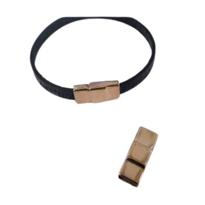 Stainless Steel Magnetic Clasp: MGST-165 6.5x2.5mm (Rose Gold)
