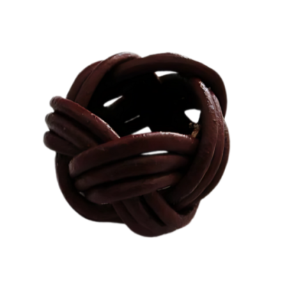 Leather Ring: 20mm (Dark Red)