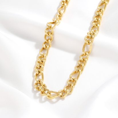 Gold Plated Stainless Steel Necklace - 520