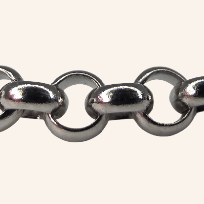 Semicircle Wire Belcher Chain Bracelet - Silver - 3mm - Item 988