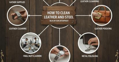 How to clean leather and steel accessories?