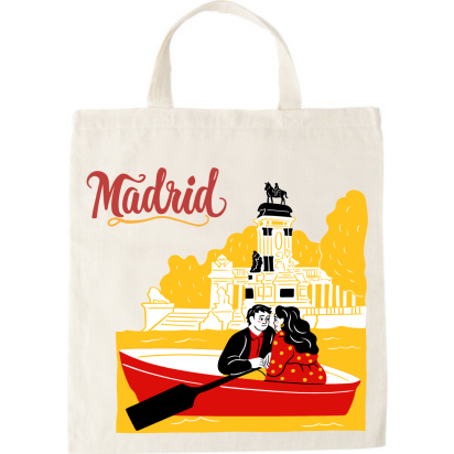 Cotton Tote Bag - Madrid Style