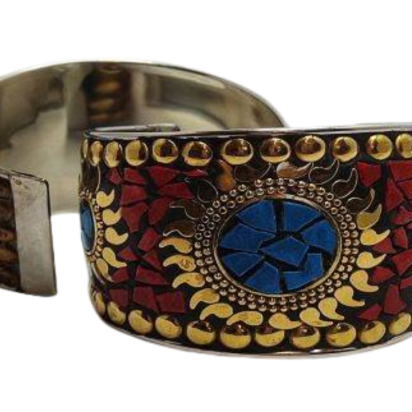 Mosaic brass bracelet Style 3 -5 cm