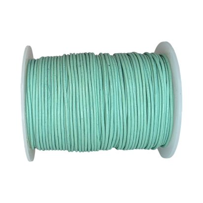 Round Leather Cord - 1mm - Lagoon