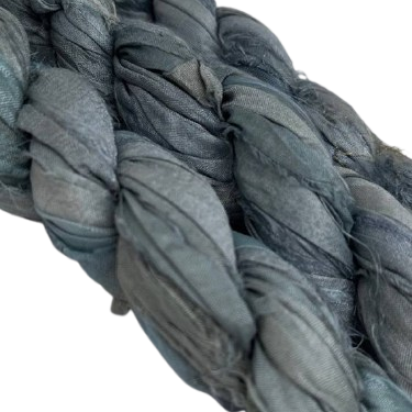 Sari Silk - Blue Smoke - 909