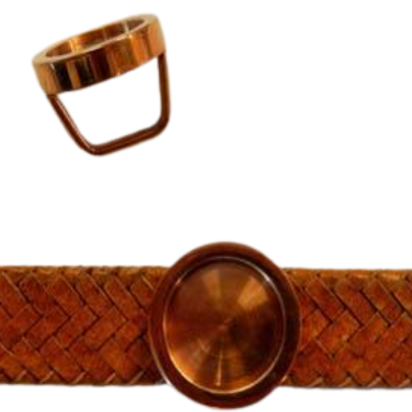 Stainless Steel Findings and Flat Parts: SSP-420 12.5*8mm (Rose Gold)