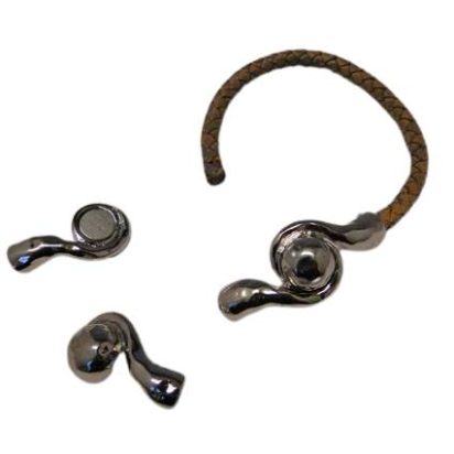 Zamak magnetic claps: MGL-34 6mm (Antique Silver)
