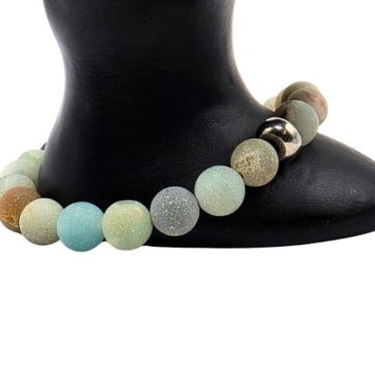 Amazonite Gemstone Bracelet: Style-543 (8mm)