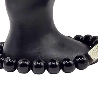 Black Onyx Gemstone Bracelet: Style-574 (10mm)