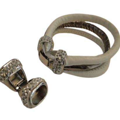 Zamak Snap Lock Clasp: MGL143 12x7.5mm (Steel)