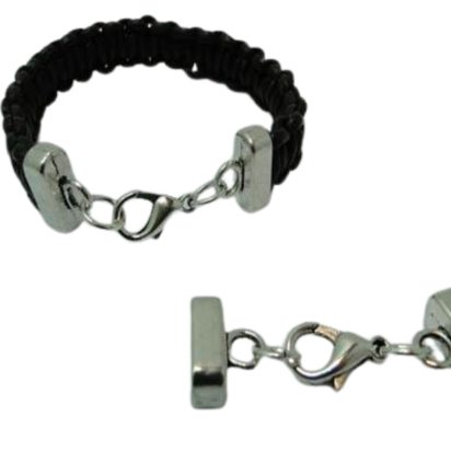 Zamak Lobster Claw Clasps: MGL 356 10*4mm (Antique Silver)