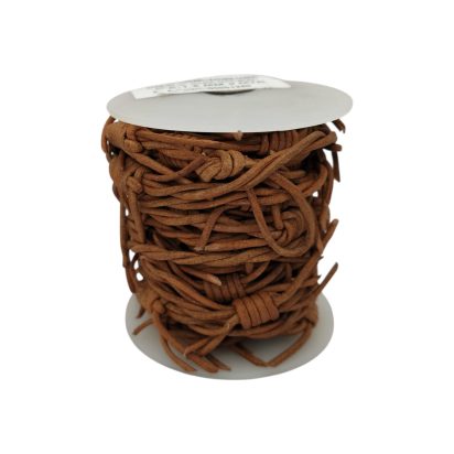 Leather cords - Barbed wire - Dark Natural