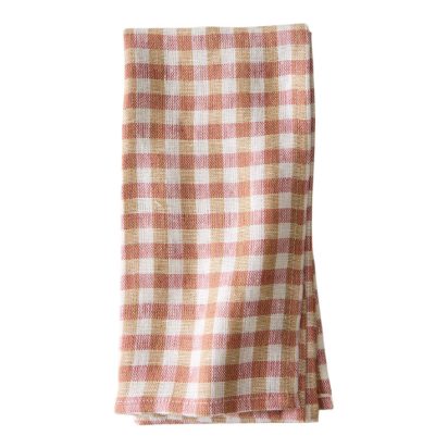 Red and Cream Checkered Towel