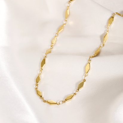 Gold Plated Stainless Steel Necklace - 507