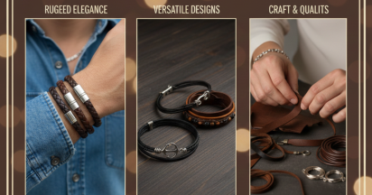 Mens leather bracelets ideas | Leather Cords