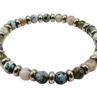 Tree Grain Gemstone Bracelet: Style-534 (6mm)