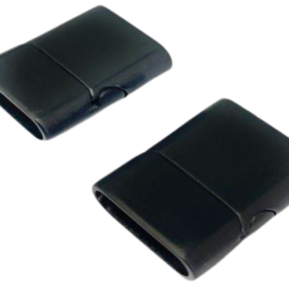 Stainless Steel Magnetic Clasp: MGST-32 18*5mm (black matt)