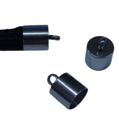Stainless steel end cap: SSP 195 7MM (black)