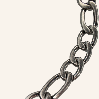 Figaro Chain Bracelet - Silver - Item 999