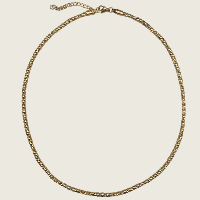Popcorn Chain Necklace - Gold - 3mm - Item 905