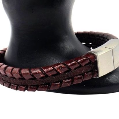Bruges Braided Leather Bracelet - Style 245