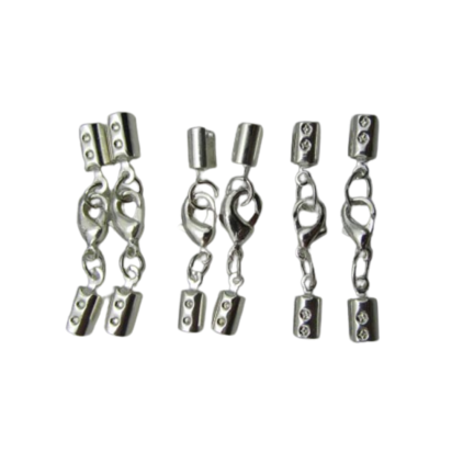 brass connector cap: FI7011 2mm (Silver)