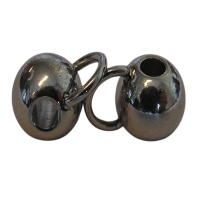 Stainless steel part for round leather: SSP-207 3mm (Steel)